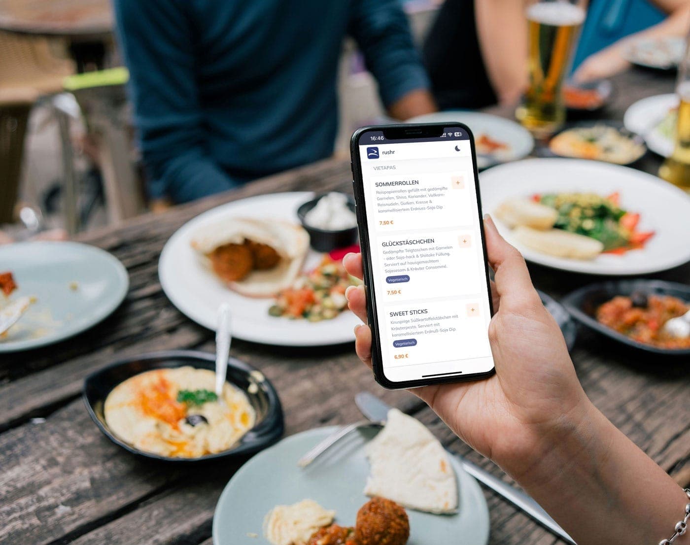 rushr digitale Bestellung